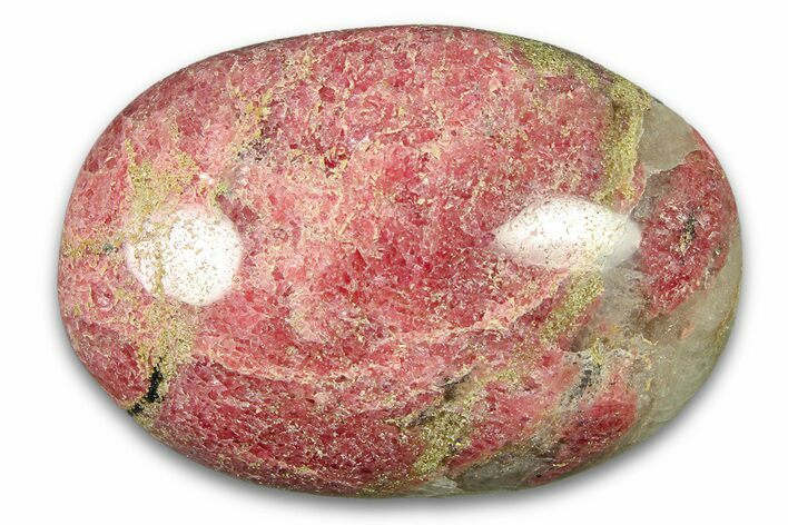 Polished Rhodonite Palm Stone - Madagascar #290808